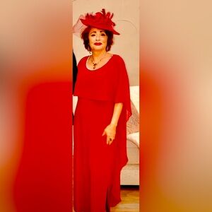 Elegant Red Evening Gown